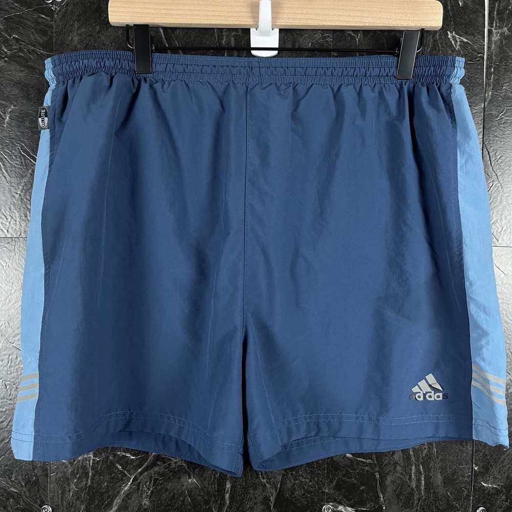 Adidas Men's Blue Running Shorts Large -Flaws